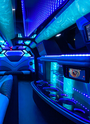 colored lighting limo